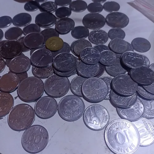 20 moedas antigas inox 