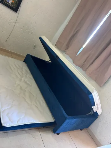 Cama Box Conjugada com Baú + Cama Auxiliar
