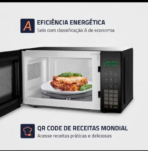 Micro-ondas Mondial Mo 01 21 B Potencia 1200w