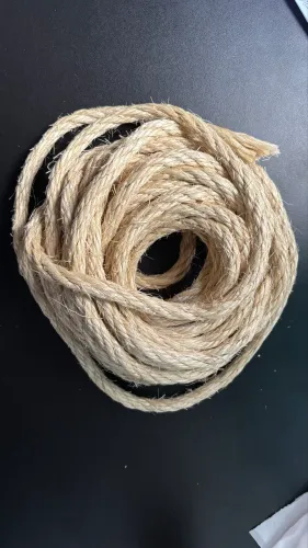 Corda de sisal, de 10 metros, 10 mm, nova!