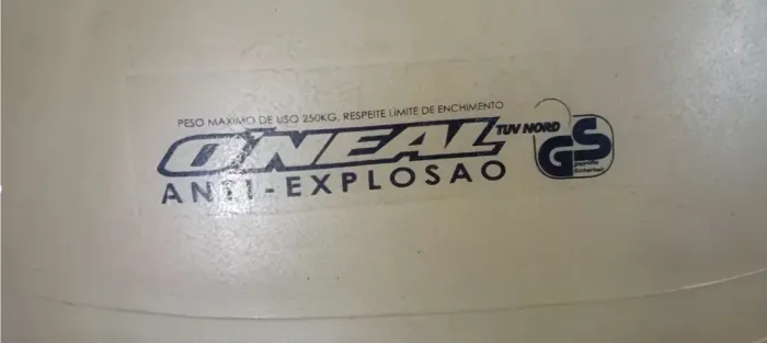 Bola Pilates O'neil 60cm Max 250 kg Dourada Anti-Explosão