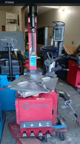 Montadora de pneus Car-tech com 3 braços auxiliar coluna movel revisada
