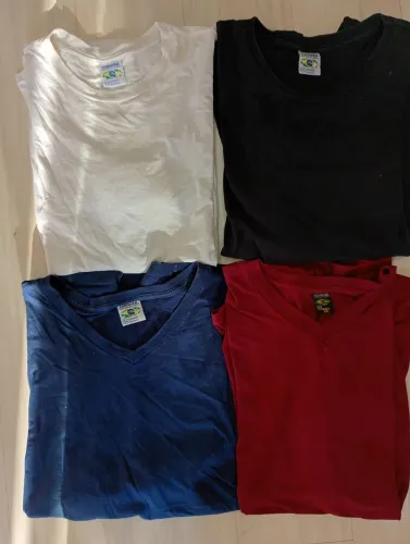 Lote 4 camisetas plus size tamanho 56