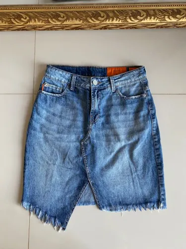 Saias e shorts Jeans Ellus animale indiano curto tecido fenda feminino lote grife