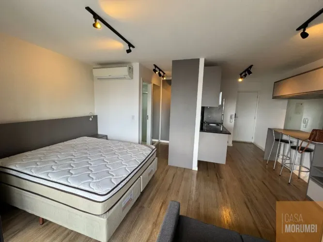Apartamento STUDIO com 1 Quarto e 1 banheiro à , 36 m² 100 da estação Campo Belo do metrô,