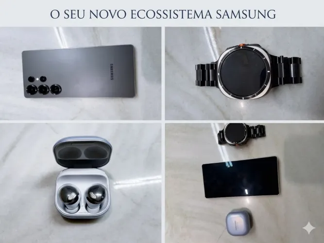 Combo Premium: Samsung Galaxy S25 Ultra 512GB + Galaxy Watch + Buds Pro