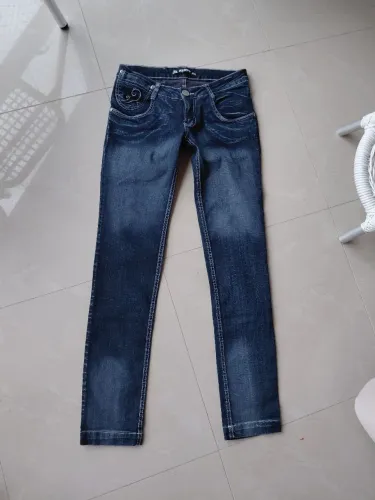 calça jeans strass y2k tamanho 36