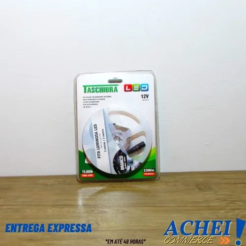 Fita de LED Branco 3m 2,5W Taschibra - Novo