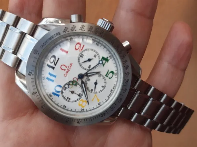 Relogio Omeg Olimpiadas Branco 40mm Automatico