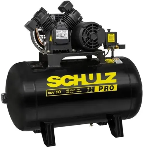 Compressor de Ar Schulz Profissional CSV 10 Pés 110L 2HP Monofásico