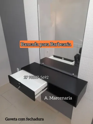 Bancada mdf preto ( nova )