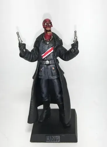 Miniatura Eaglemoss Caveira Vermelha Com Revista