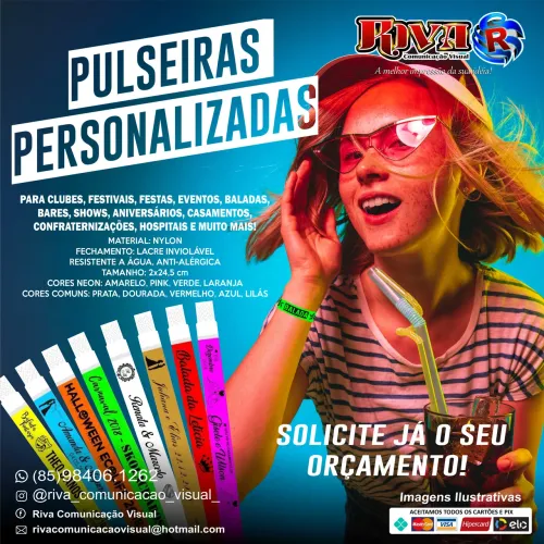 Pulseiras Personalizadas para seu Evento