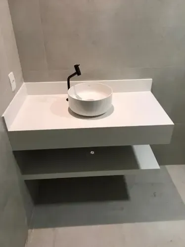 Pias, Banheiro, Mármore, Porcelanato