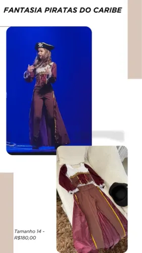Fantasia Piratas do Caribe