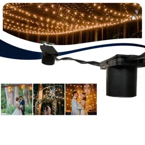 Varal de led S/Lampada para Decoração - 1 metros 