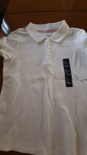 Imperdível!!! Camisa polo feminina Gap Kids branca 10-11 nova original