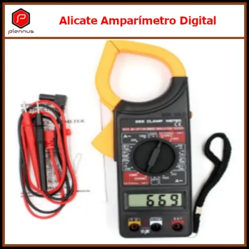 Alicate Amperímetro Digital Multimetro Sonoro Digital com Estojo z240