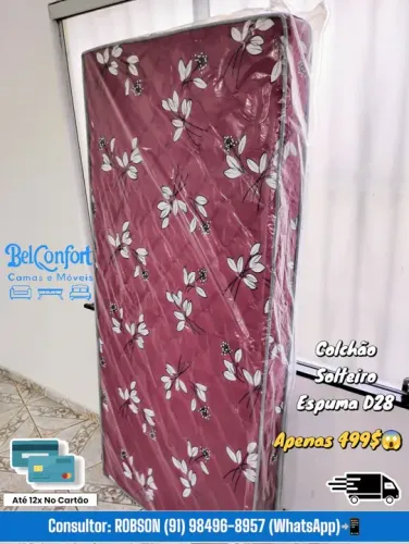 COLCHÃO DE SOLTEIRO ESPUMA D28 SÓ 499$
