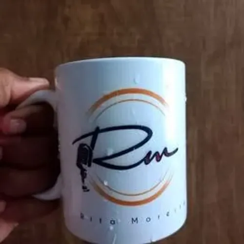 Caneca de Vidro - Cantora Rita Moreira (ORIGINAL)