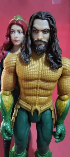 Boneco Aquaman Dc Truemoves Mattel - 30 Cm