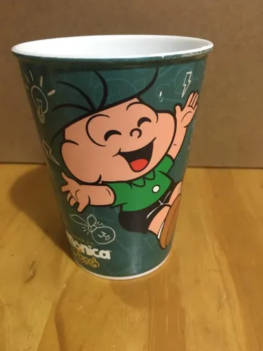 Copo Cebolinha turma da Mônica colecionável 