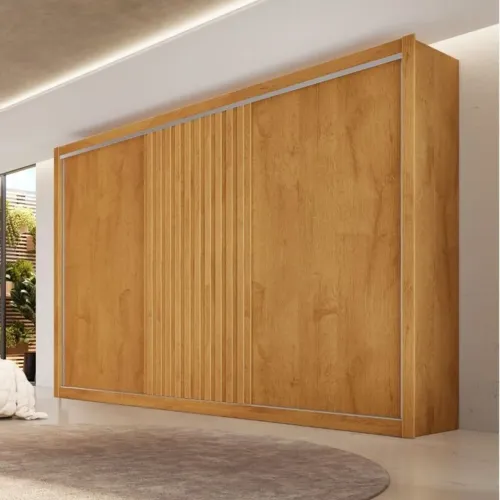 Guarda-roupa casal Com porta de correr 275cm Vitória FRETE GRÁTIS ENTREGA HOJE !!!