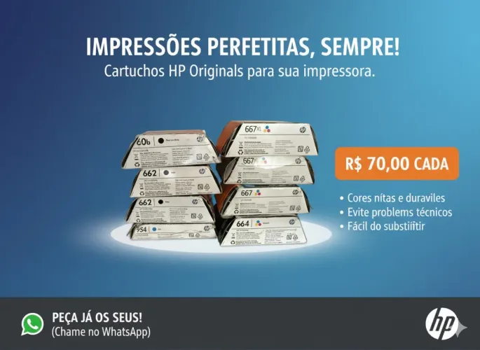 Cartuchos HP originais