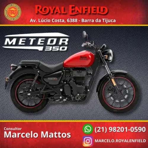 Royal Enfield METEOR 350 2026 0KM Fireball Red - Consultor Marcelo Mattos