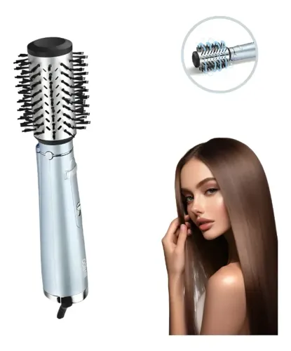 Escova De Cabelo Giratoria Rotativa Conair Hydro Fusion 127v Azul-claro