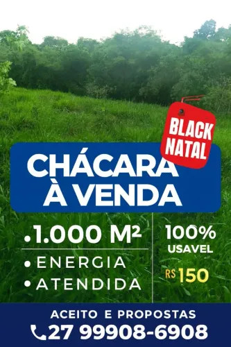 Chácara em XURI, córrego sete, 1.000m2, troco, negocio, vila velha