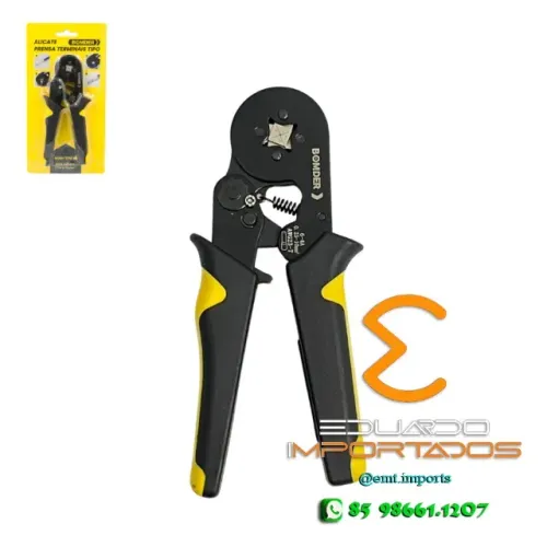 Alicate Prensa Terminal Pino Tubular 0,25 A 10mm² BOM-1710
