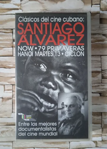 VHS Santiago Alvarez - Filmes: Now / 79 Primaveras/ Hanoi Martes 13/ Ciclón.