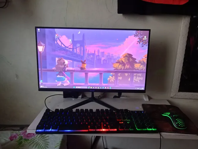 Pc gamer com Ryzen 4600g, Monitor, mouse e teclado