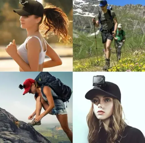 Boné Com Suporte Para Gopro