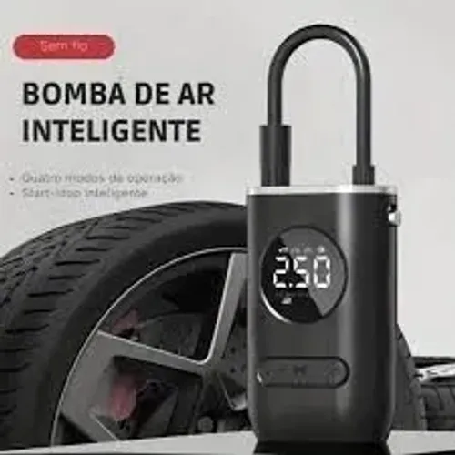 Calibrador Compressor Sem Fio Encher Pneu De Carro Bike Moto Bolas Bomba de Ar