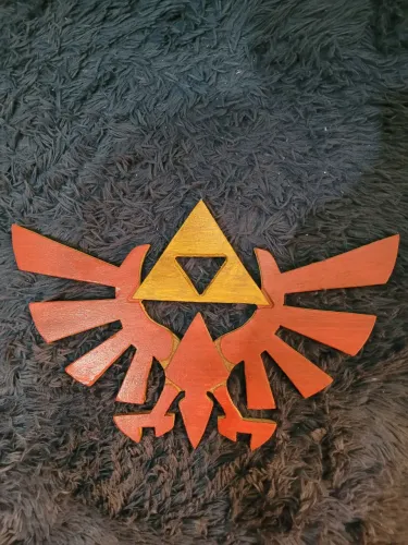 Triforce decorativa de madeira (The Legend of Zelda)