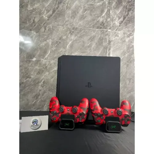 PS4 Slim 500GB com 2 Controles e garantia com nota fiscal Completo