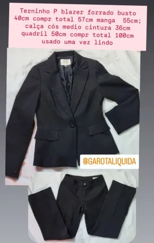 Terninho blazer e calça P um luxo