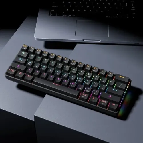 [NOVO]Teclado Mecânico Gamer Mucai MK61 - 60%, Switch Vermelho, Hot-Swappable, RGB, Compac