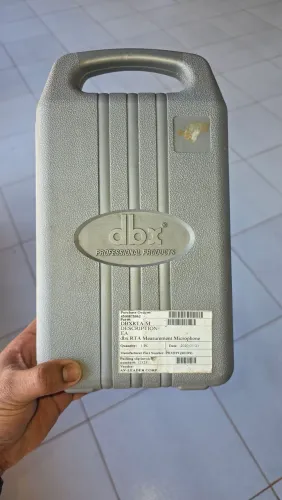 Microfone de medição RTA DBX-M condenser 