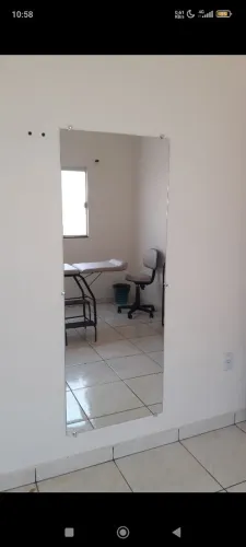 Espelho grande na mega promoção de outubro.