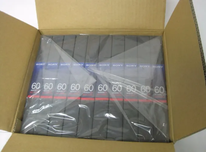 Caixa com 10 Fitas Betacam Sp Bct-60mla 60 Minutos - Virgem