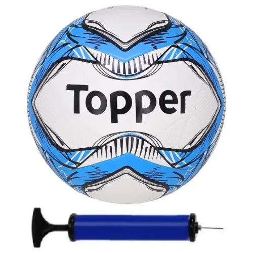 Bola Futebol Society Topper Slick + Bomba De Ar