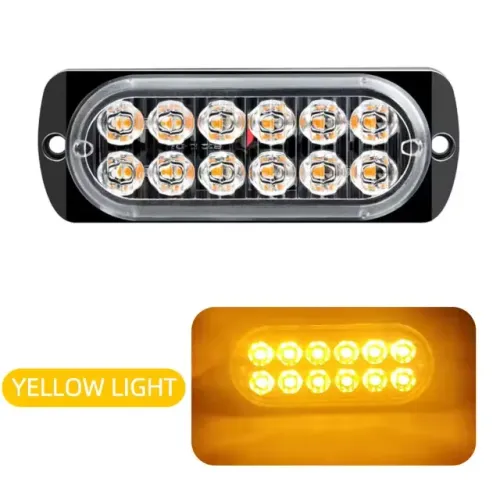 Sinalizador de Alerta Âmbar, Amarelo 12V LED