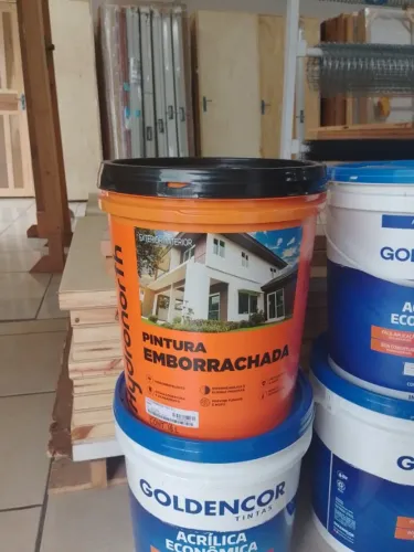 Tinta emborrachada 18l branco fosco Hydronorth