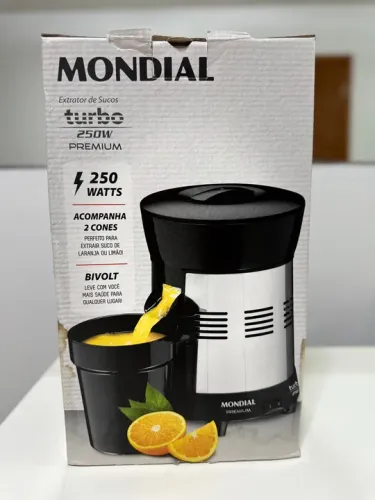 Extrator de Sucos Mondial Turbo 250W Premium Bivolt
