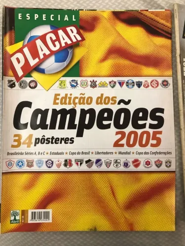 Edição dos campeões revista placar de 2005 com 34 posters 