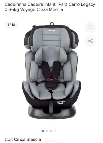 Cadeirinha de carro voyage legacy semi nova