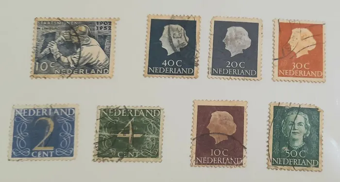Lote selos dinamarqueses anos 50